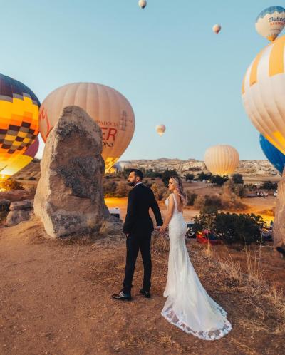 Fransız Dantel Dizaynlı Balık Gelinlik Modeli