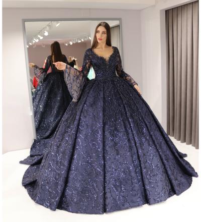 İspanyol Kol Detaylı Prenses Nişanlık