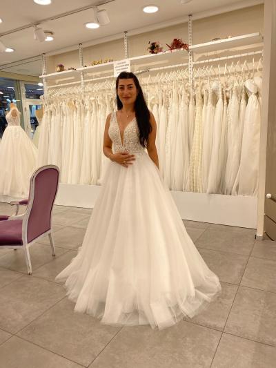 V Yaka A Kesim Gelinlik Modeli